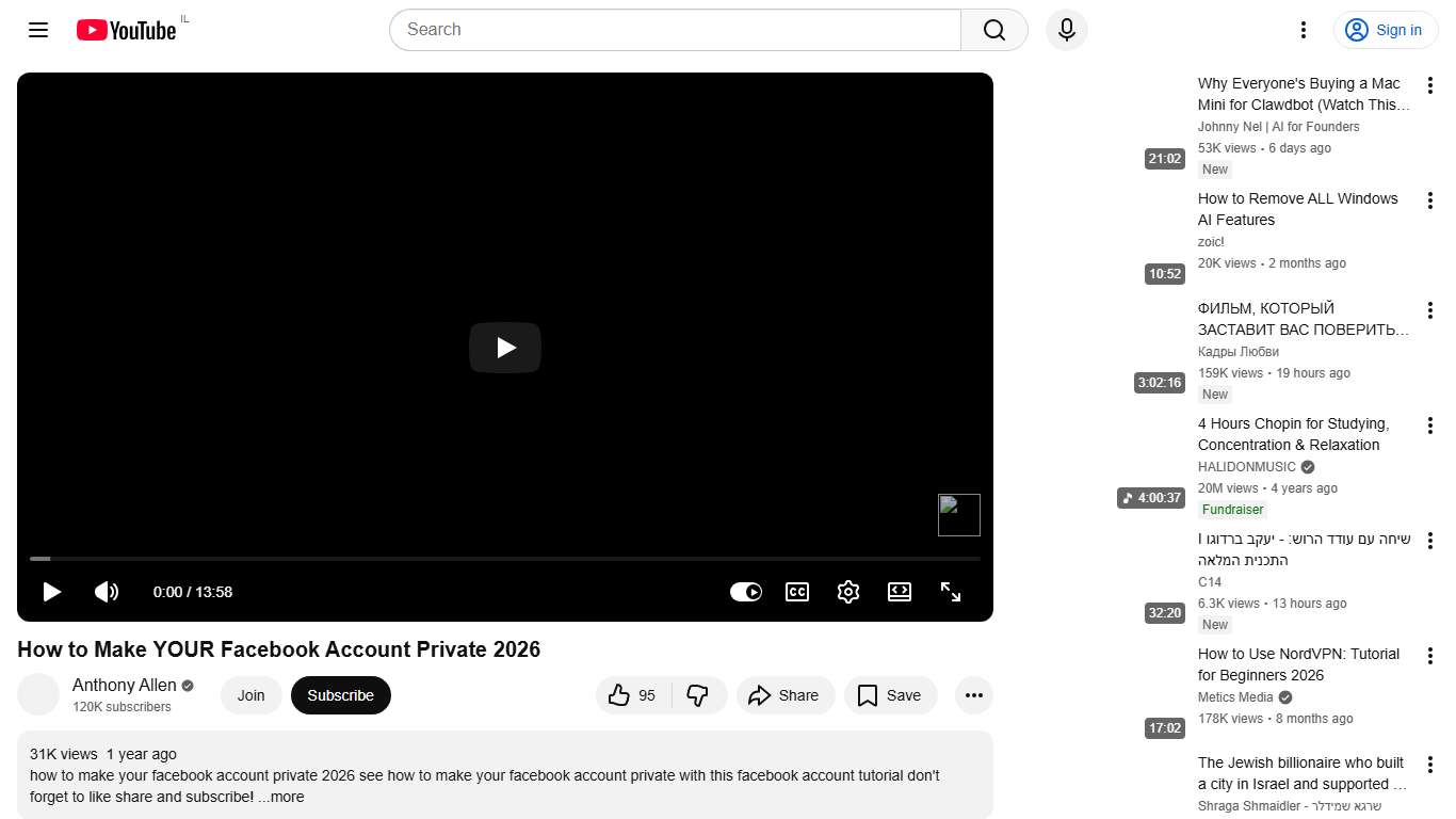 How to Make YOUR Facebook Account Private 2026 - YouTube